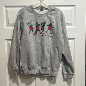 Gray Grinch Graphic Crew